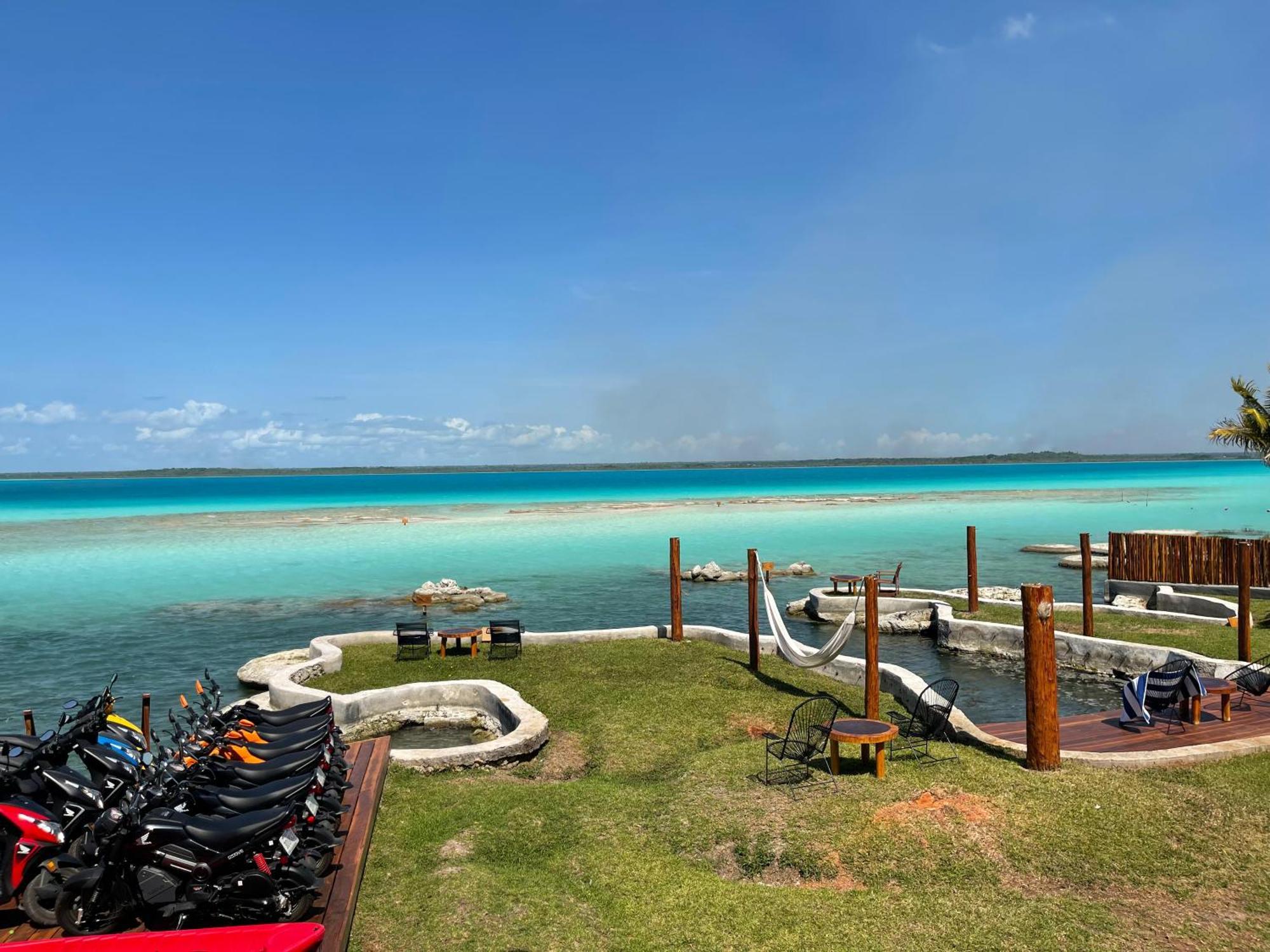 Blue Caribe Bacalar Front Lagoon Exterior foto