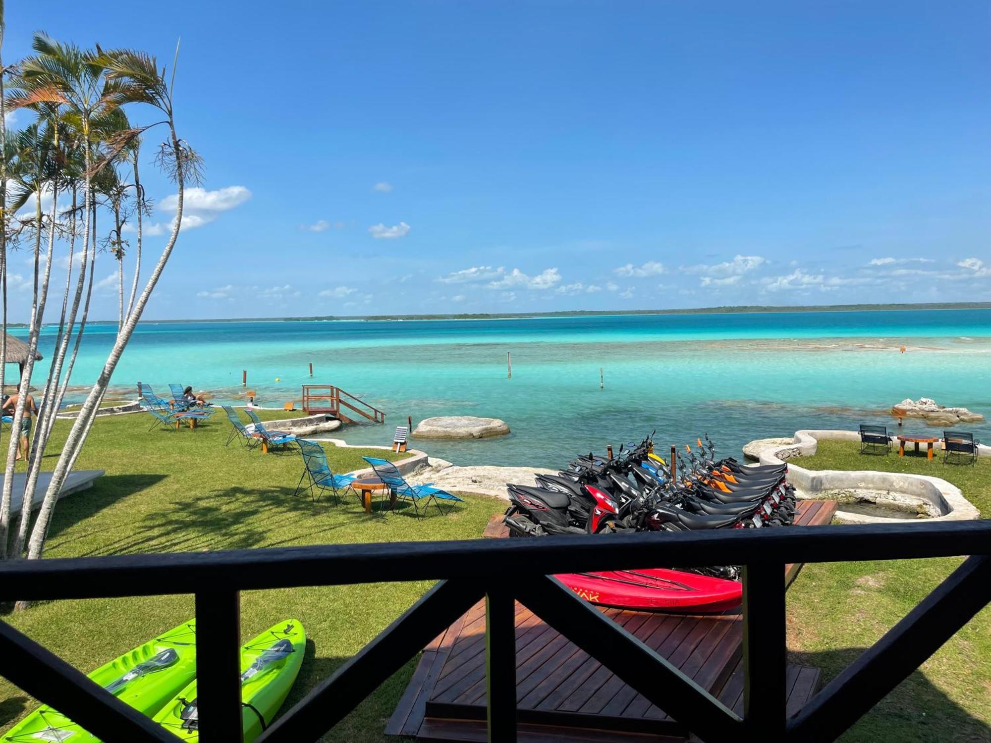 Blue Caribe Bacalar Front Lagoon Exterior foto
